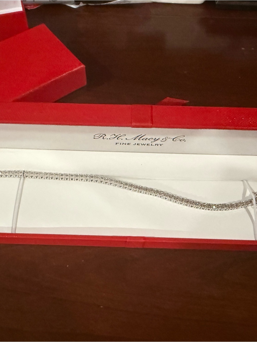 Silver Tennis Bracelet - Sparkling Clear Stones